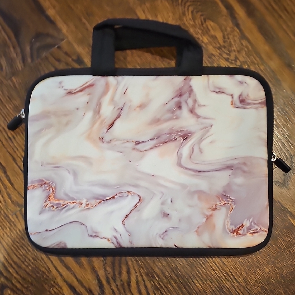 Marble Print Laptop Sleeve